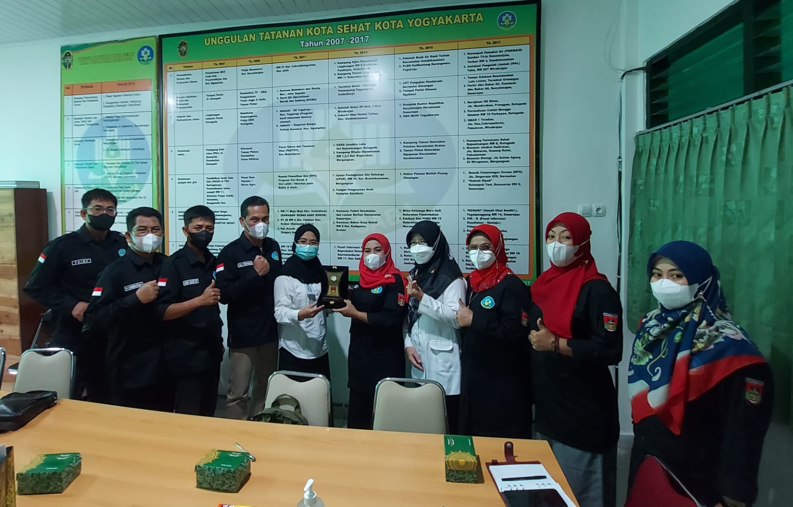 Foto rombongan DKK dan FKS Bukittinggi Pelajari Program Kota Sehat Yogyakarta